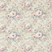 Amelia Rose Fabric - Wedgewood/Rose