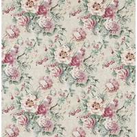 Giselle Fabric - Dove/Pink