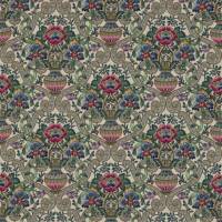 Cascacs Fabric - Biscuit/Leaf Green