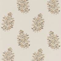 Wendell Embroidery Fabric - Honey/Grey
