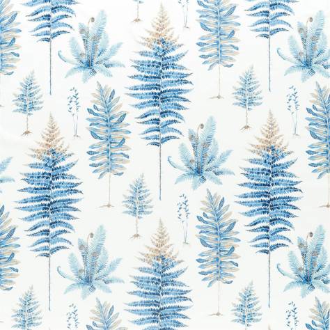 Sanderson Glasshouse Fabrics Fernery Fabric - China Blue - DGLA226580