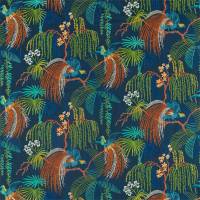 Rain Forest Embroidery Fabric - Tropical Night