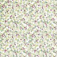 Wild Berries Fabric - Fern / Mulberry