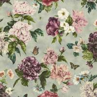 Summer Peony Fabric - Vineyard / Rose