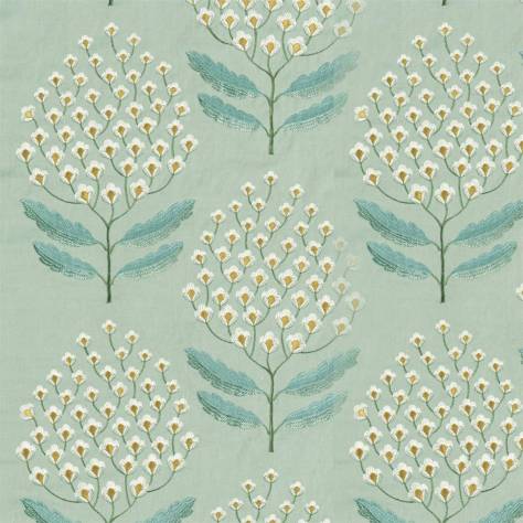 Sanderson A Celebration of the National Trust Bellis Fabric - Blue Clay - DNTF237114