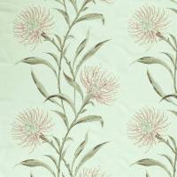 Catherinae Embroidery Fabric - Silver Mint