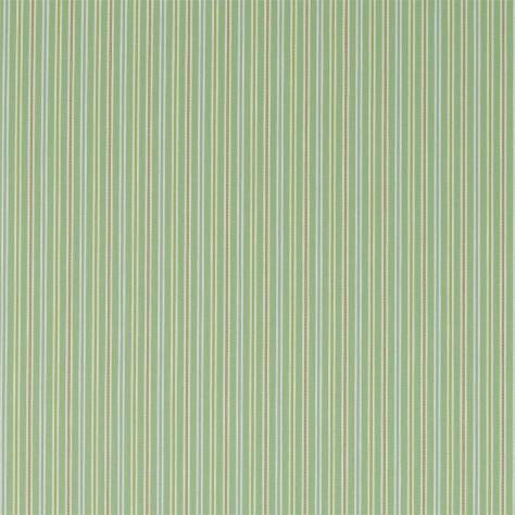 Sanderson Melford Weaves Fabrics Melford Stripe Fabric - Fern - DMWC237212