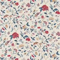 Sissinghurst Fabric - Indigo/Ruby