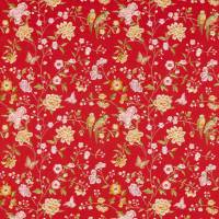 Chinoiserie Hall Fabric - Cinnabar Red