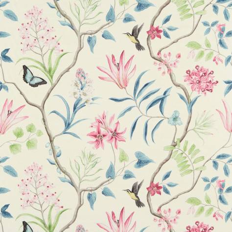 Sanderson Voyage of Discovery Fabrics Clementine Fabric - Dusky Pink - DVOY223296 - Image 1