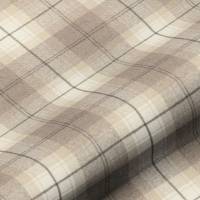 Wool Plaid Fabric - Devon Fudge