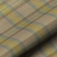 Wool Plaid Fabric - Olive Grove