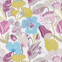 Lotus Fabric - Damson/Jade