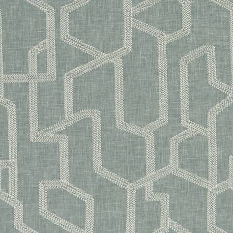 Clarke & Clarke Exotica Fabrics Labyrinth Fabric - Mineral - F1300/05 - Image 1