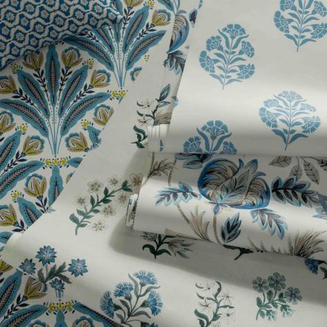 Clarke & Clarke Secret Garden Fabrics Giverny Fabric - Cobalt - F1735/01 - Image 2
