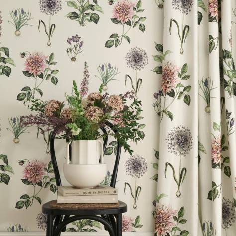Clarke & Clarke Secret Garden Fabrics Roseraie Fabric - Charcoal - F1738/02 - Image 3