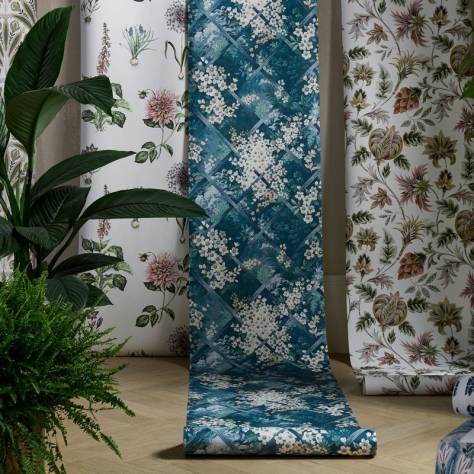 Clarke & Clarke Secret Garden Fabrics Roseraie Fabric - Sage - F1738/05