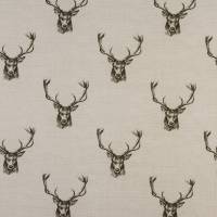 Stags Fabric - Charcoal
