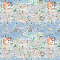 Let's Go To The Beach Fabric - Stone