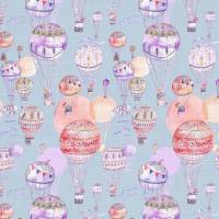 Up and Away Fabric - Lilac