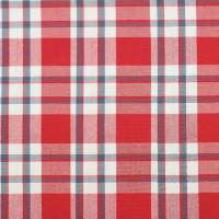 Talla Check Fabric - Red/Navy