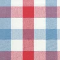Kali Check Fabric - Red/Blue