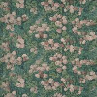 Rose Mosaic Fabric - Forest