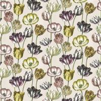 Variegated Tulips Fabric - Buttermilk