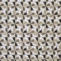 Bussana Fabric - Black / Taupe / Pewter