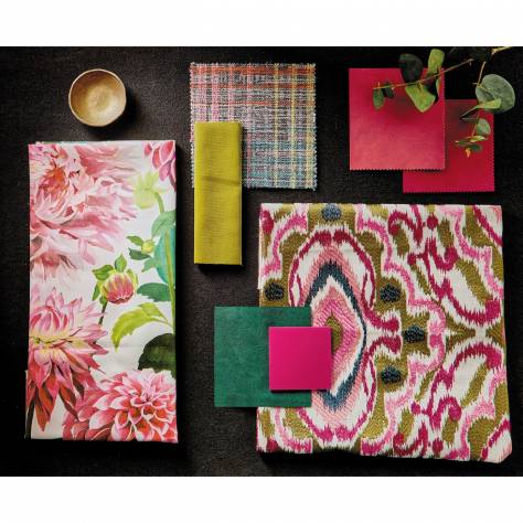 Harlequin Tresillo Fabrics Flores Fabric - Fuchsia/Zest/Azure - HETH120573