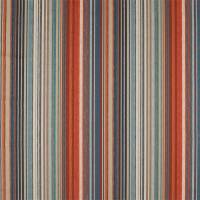Spectro Stripe Fabric - Teal/Sedonia/Rust