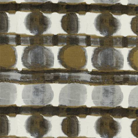 Harlequin Atelier Fabrics Delphis Fabric - Charcoal / Gold - HATL132877 - Image 1