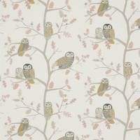 Little Owls Fabric - Powder