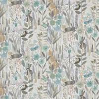Hide and Seek Fabric - Linen / Duck Egg / Stone