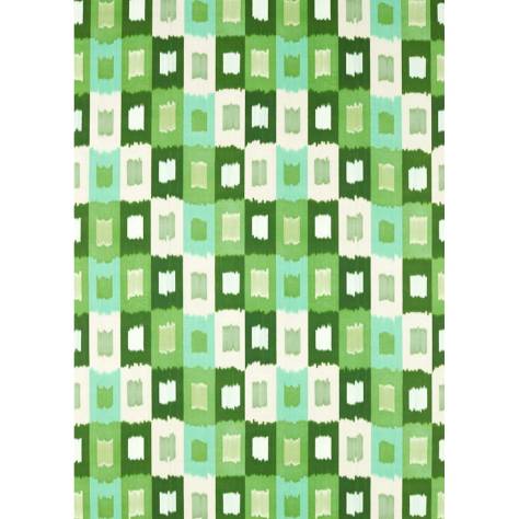 Harlequin Colour 3 Fabrics Shiruku Fabric - Emerald/Forest/Silver Willow - HQN3121132 - Image 1