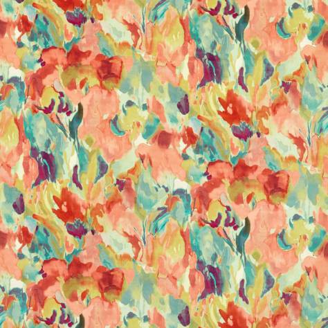 Harlequin Colour 4 Fabrics Foresta Velvet Fabric - Rosewood/Azul/Huckleberry - HC4F121152 - Image 1