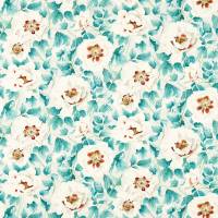 Florent Fabric - Hempseed/Lagoon/Rosehip