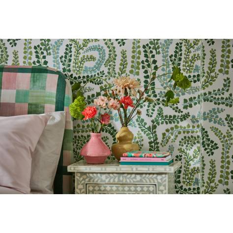 Harlequin Colour 4 Fabrics Ertha Fabric - Positano/Clover/Fig Leaf - HC4F121160 - Image 3