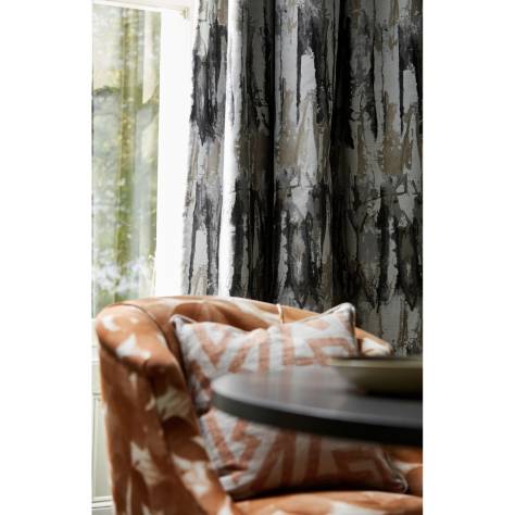 Harlequin Colour 4 Fabrics Eco Takara Fabric - Ochre/Temple Grey - HC4F133917 - Image 2