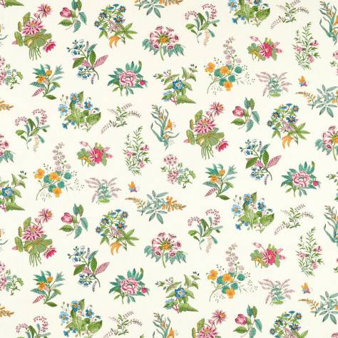 Harlequin Harlequin x Sophie Robinson Fabrics Woodland Floral Fabric - Peridot/Ruby/Pearl - HSRF121173