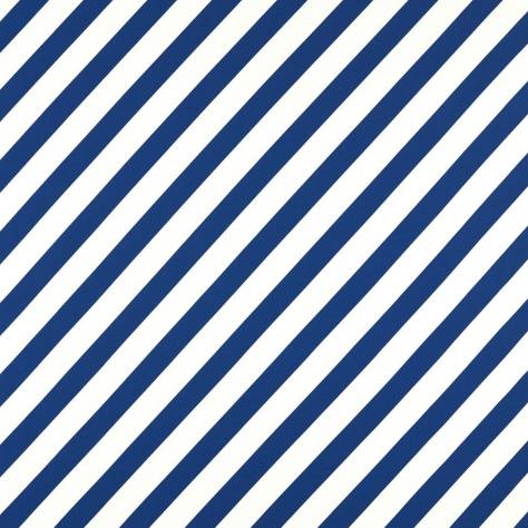 Harlequin Harlequin x Sophie Robinson Fabrics Paper Straw Stripe Fabric - Lapis - HSRF133992 - Image 1