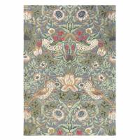 William Morris & Co Strawberry Thief Rug Slate (Select Size)
