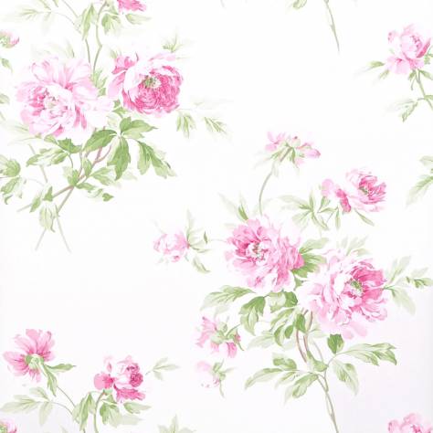 Sanderson Caverley Wallpapers Adele Wallpaper - Raspberry/Ivory - DCAVAD104