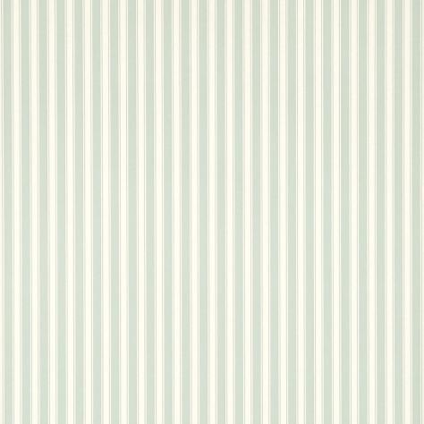 Sanderson Caverley Wallpapers New Tiger Stripe Wallpaper - Eau de Nil/Ivory - DCAVTP102