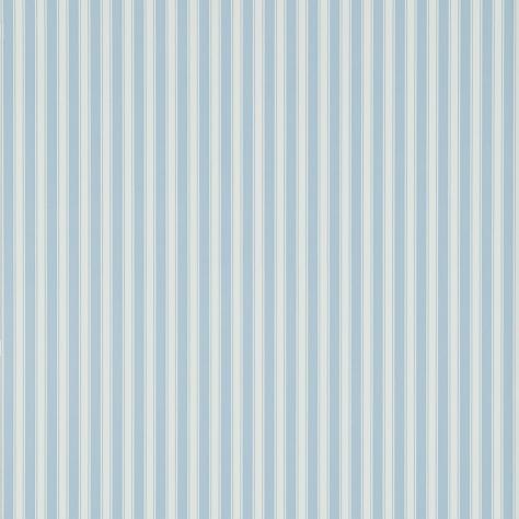 Sanderson Caverley Wallpapers New Tiger Stripe Wallpaper - Blue/Ivory - DCAVTP106