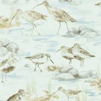 Estuary Birds Wallpaper - Blue/Grey