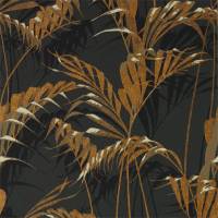 Palm House Wallpaper - Charcoal / Gold