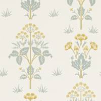 Meadow Sweet Wallpaper - Gold/Slate