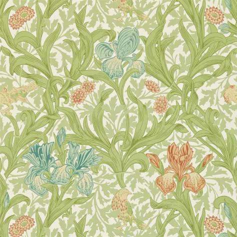 William Morris & Co Compendium II Wallpapers Iris Wallpaper - Fennel/Slate - DMCW210439