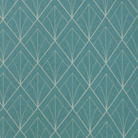 Casadeco Louise Wallpapers Art Deco Wallpaper - Turquoise - 28896523